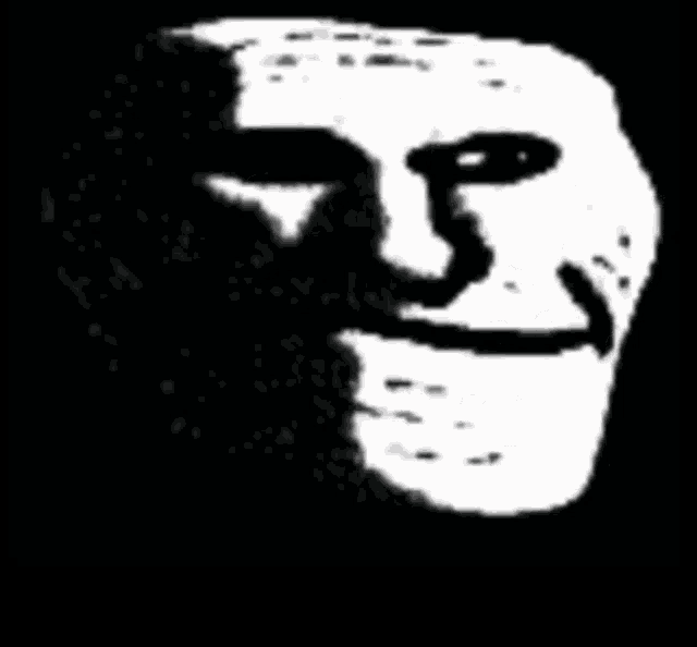 Grinning trollface reveal
